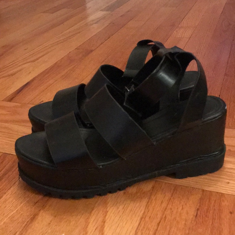 ASOS black chunky platform sandal